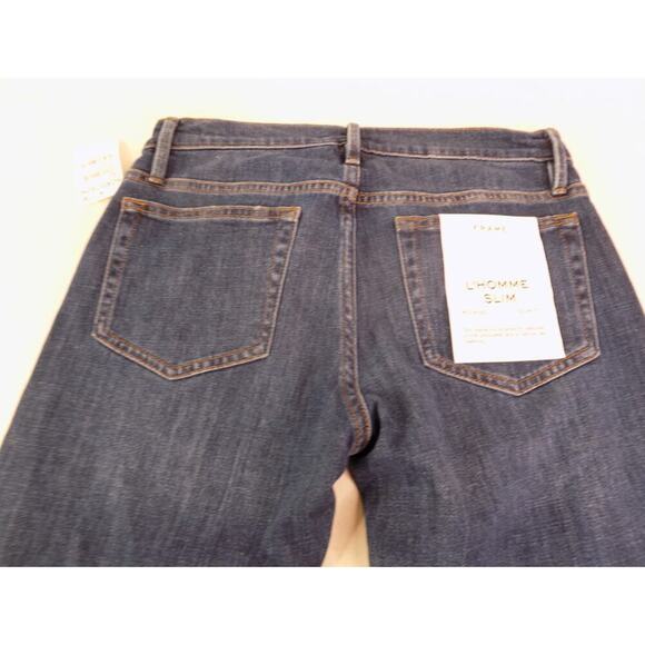 Frame L'Homme Slim Mid Rise Slim Fit Jeans, Size: 30 - Picture 6 of 6